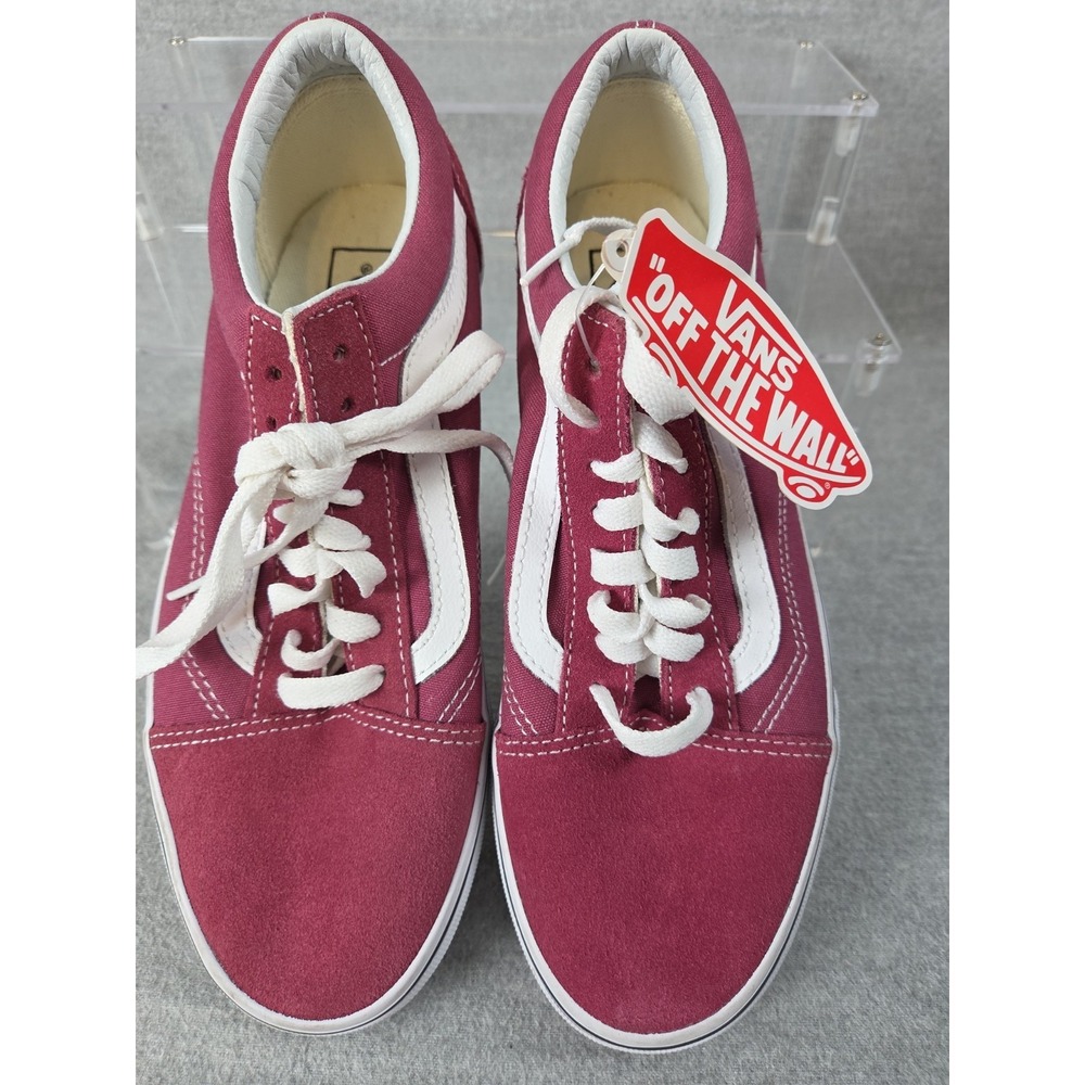 Vans Old Skool Dry Rose True White Sneakers Womens 8 Canvas Trainers NEW